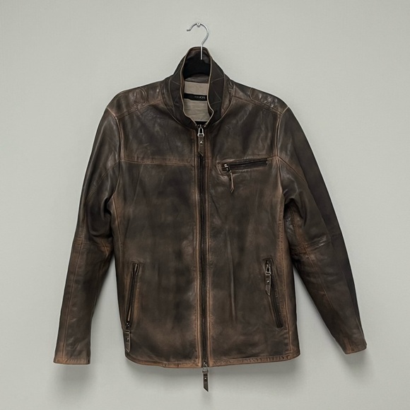 $1650 Gimos Leather Jacket Size EU 48 USA medium - Picture 7 of 16